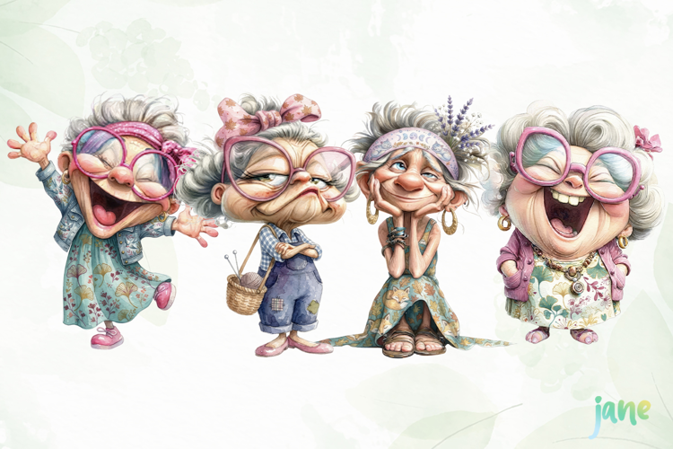 Funny Grandma Clipart