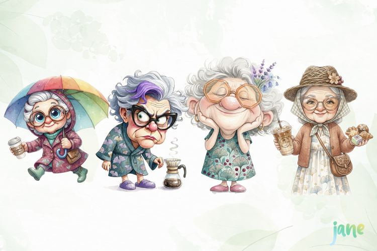 Funny Grandma Clipart