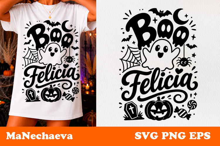 Funny Halloween Quote SVG | Boo Felicia