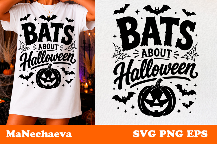 Funny Halloween Quote SVG | Bats About Halloween