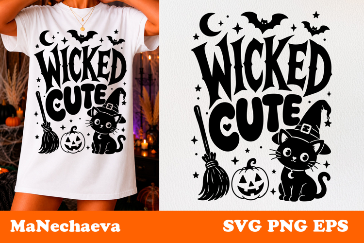 Funny Halloween Quote SVG | Wicked Cute