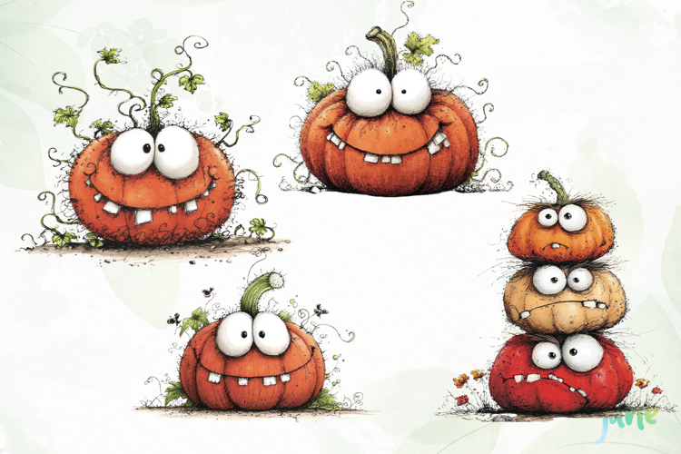 Funny Halloween Pumpkin PNG