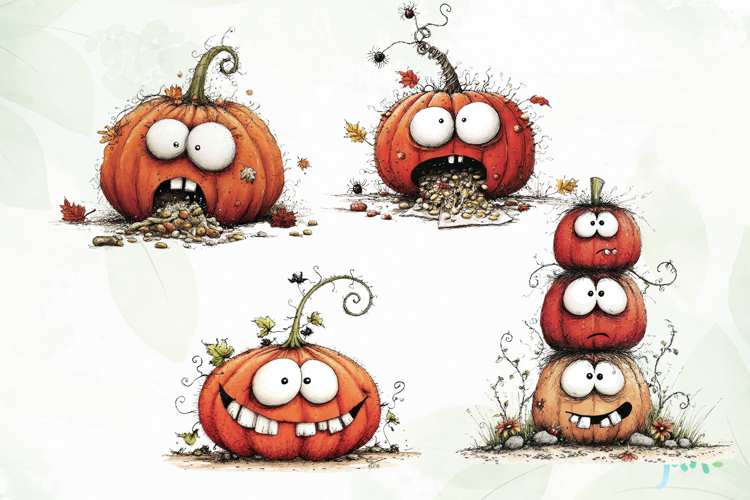 Funny Halloween Pumpkin PNG