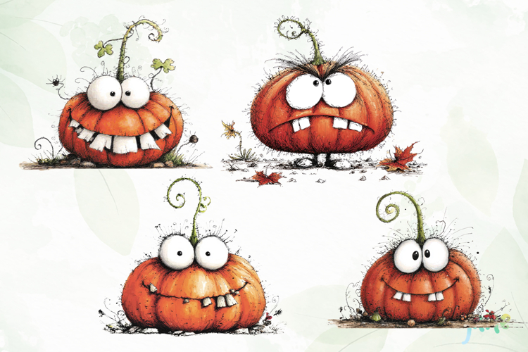 Funny Halloween Pumpkin PNG