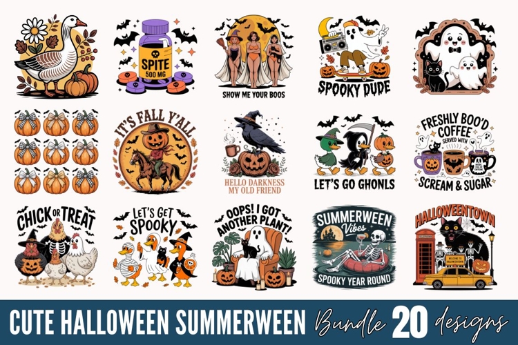 Funny Halloween Sublimation Bundle, Halloween Sublimation