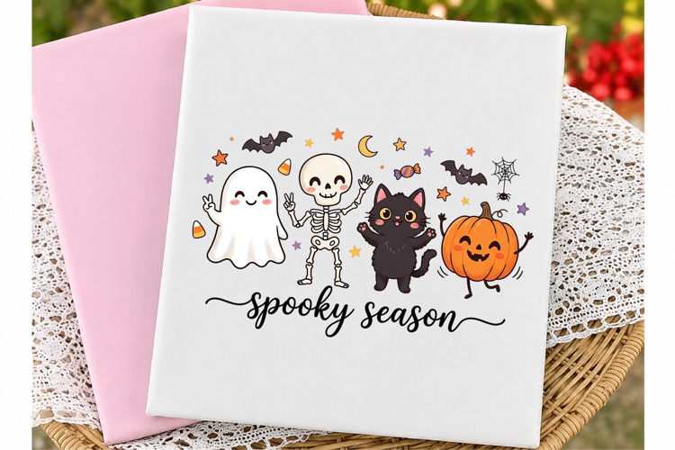 Funny Hanging Ghosts Halloween PNG