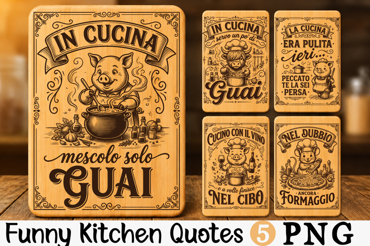 Funny Italian Sarcastic Cutting Board SVG