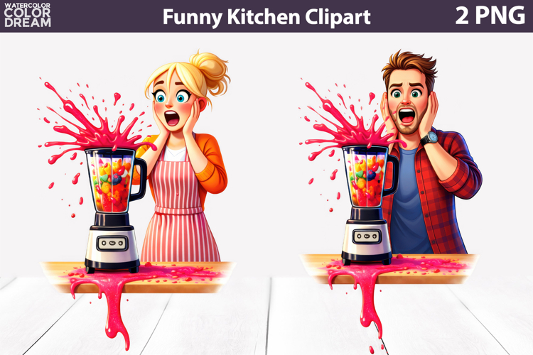 Funny Blender Clipart | Kitchen Sublimation