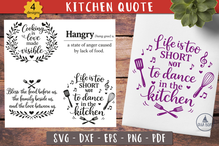 Funny Kitchen Quote SVG Kitchen towel