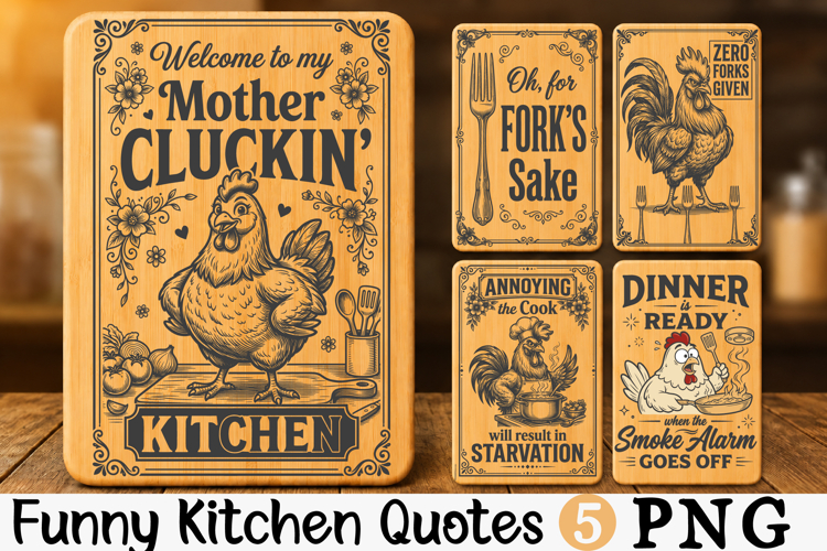 Funny Kitchen Quotes SVG Bundle