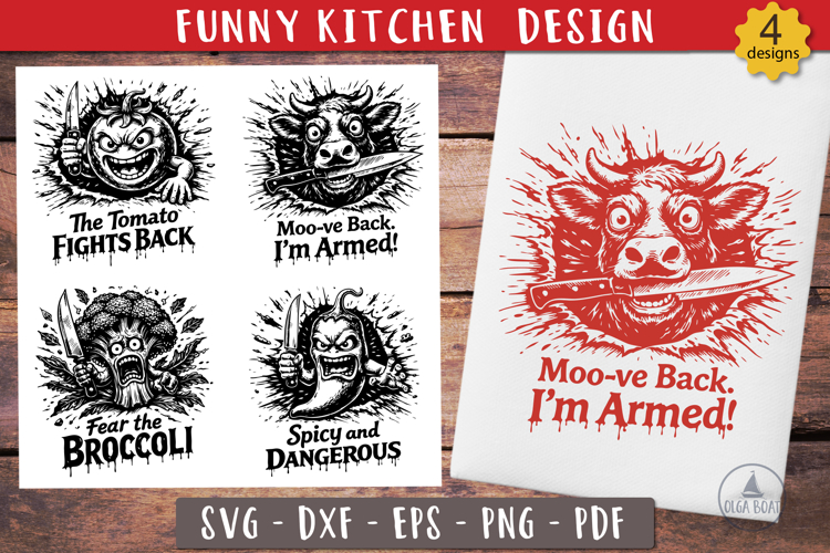 Funny Kitchen SVG Sarcastic design