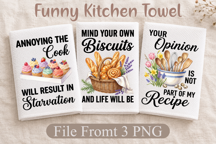 Funny Kitchen Towel SVG, Annoying The Cook PNG
