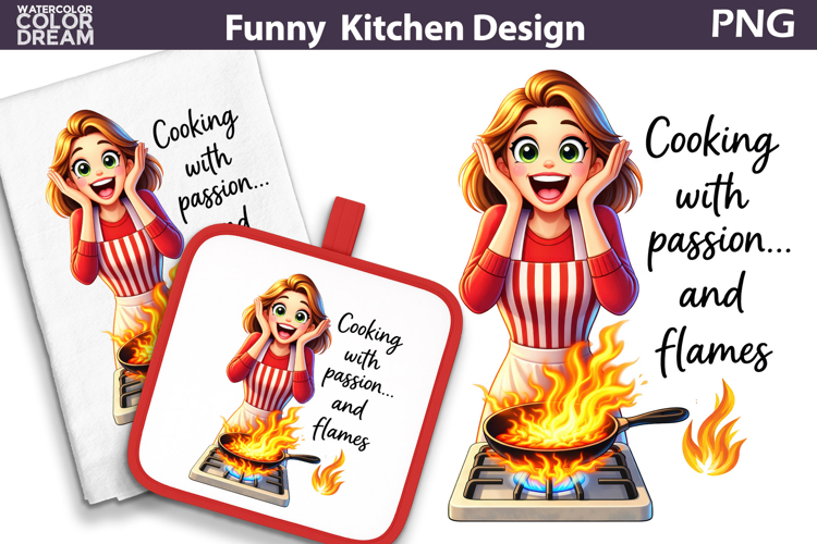 Funny Kitchen Quote Design | Sarcastic Kitchen Sublimation