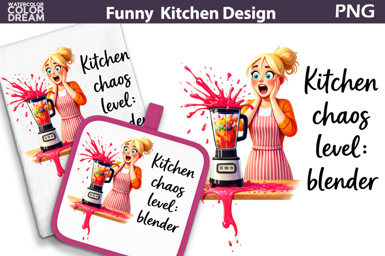 Funny Kitchen Quote Design | Sarcastic Kitchen Sublimation
