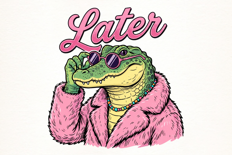 Funny Later Alligator After While PNG