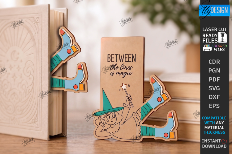 Funny Bookmark Laser Cut | Page Marker | Engraved | Fairy