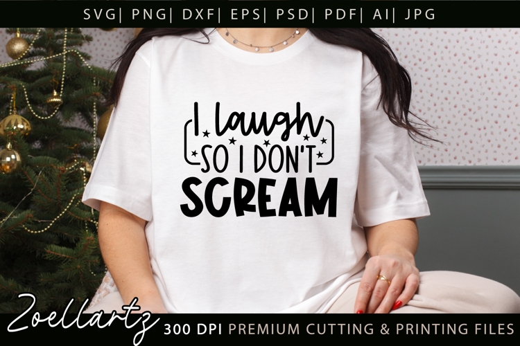 Funny Mental Health SVG Sarcastic Anxiety T-shirt Mug Design