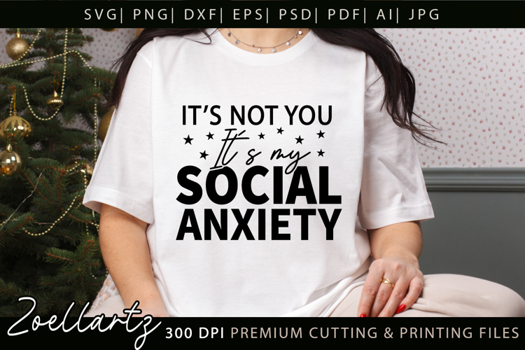 Mental Health Awareness SVG Funny Sarcastic Anxiety T-shirt