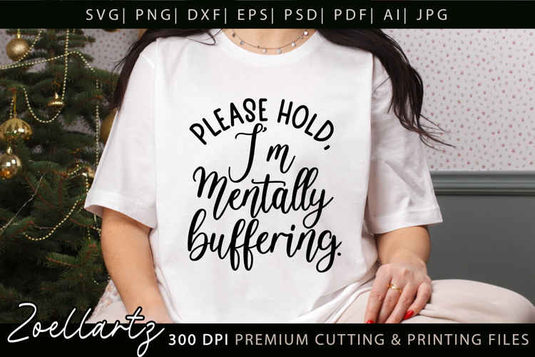 Funny Mental Health SVG Sarcastic Anxiety T-shirt Mug Design