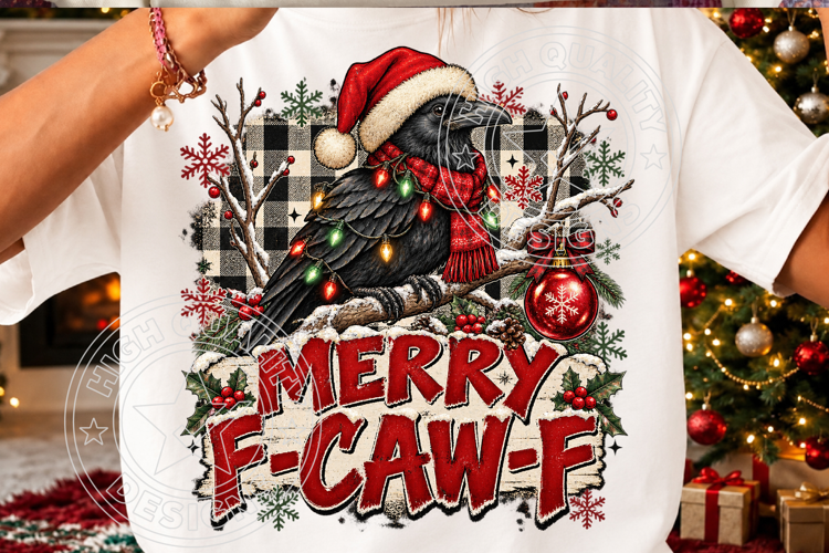Funny Merry F CAW F Christmas PNG