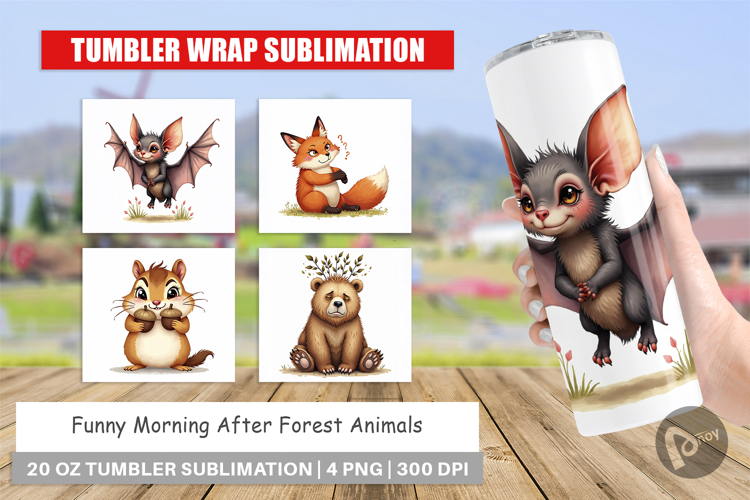 Morning After Animals Tumbler