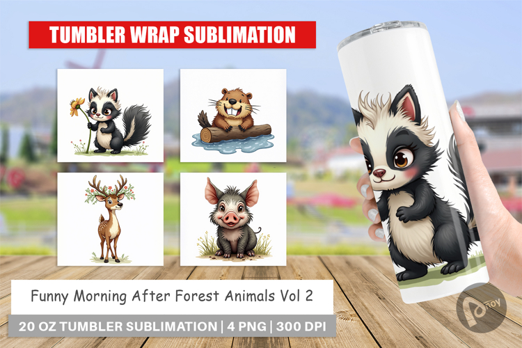 Morning After Animals Tumbler