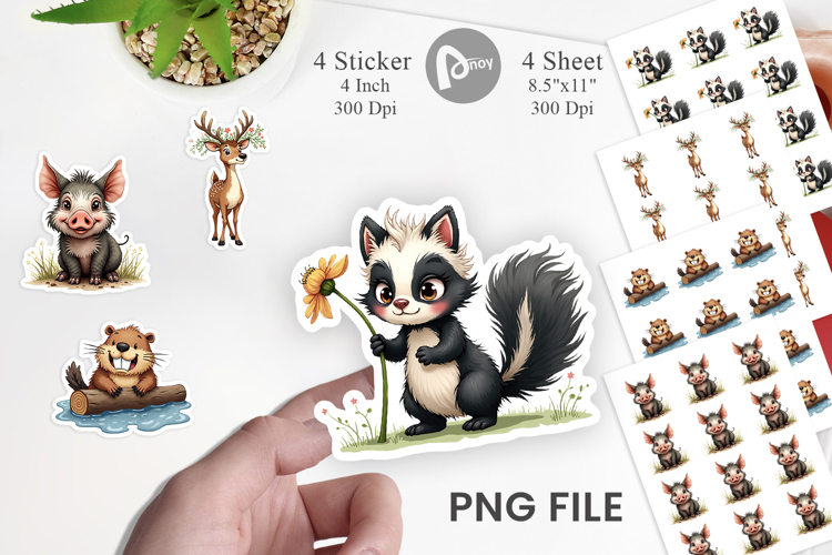 Morning After Animals Sticker