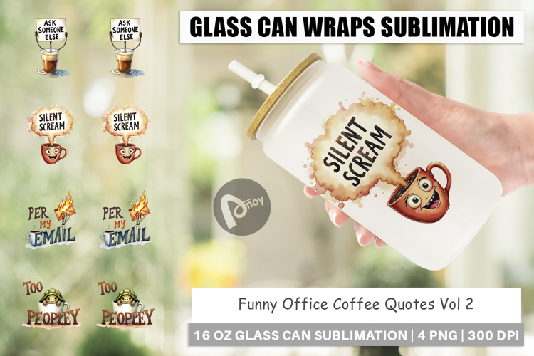 Office Coffee Humor Quotes Glass Can