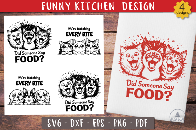 Funny Pet Food SVG Sarcastic design