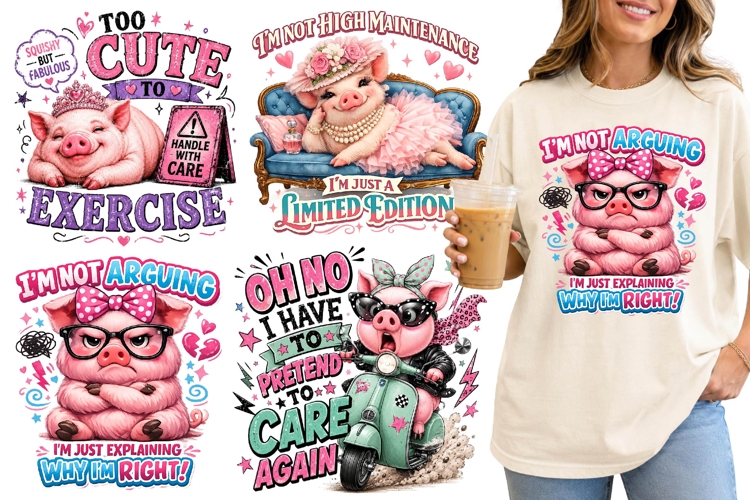 Funny Pig with Sarcastic Quotes, Funny Farm Animal Meme