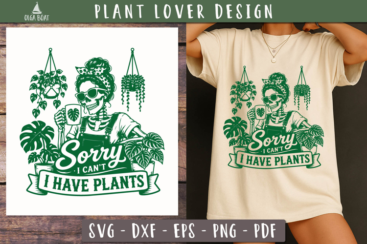 Funny Plant Lover SVG PNG Funny design