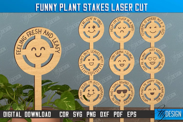 Funny Plant Stakes| Garden Decor | Lawn Stake |Garden Stakes