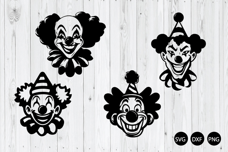 Funny Quirky Clown SVG, Cartoon Clown SVG