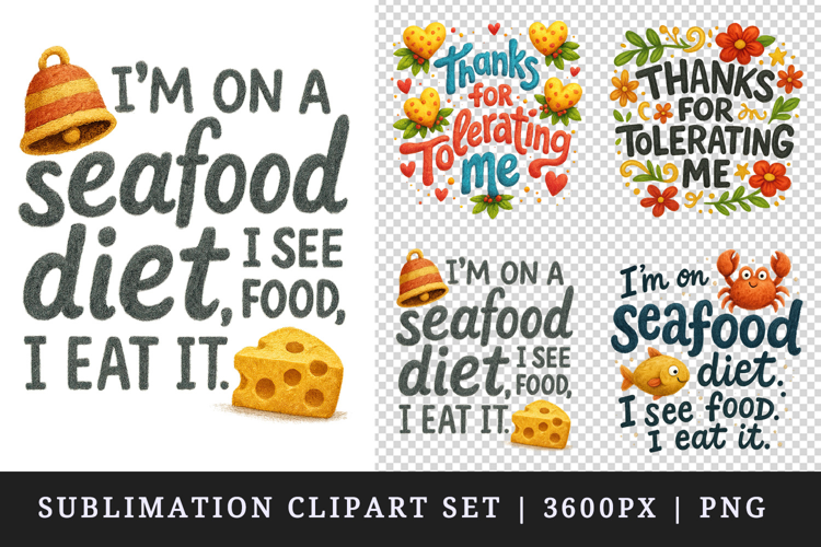 Funny Quote clipart printable sublimation design png