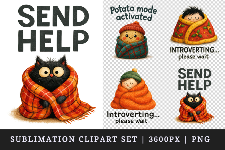 Funny Quote clipart printable sublimation design png