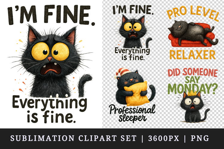 Funny Quote clipart printable sublimation design png