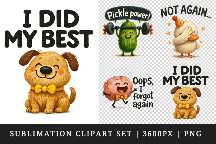 Funny Quote clipart printable sublimation design png