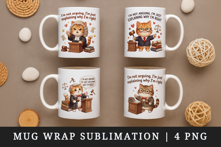Funny Quote mug wrap printable sublimation design