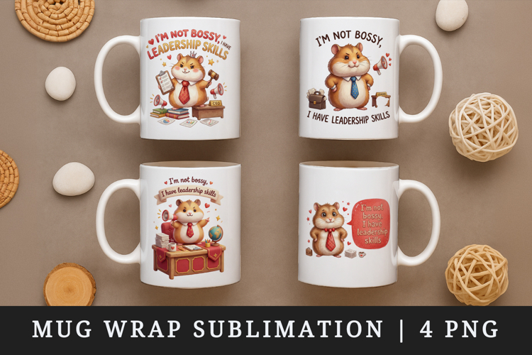 Funny Quote mug wrap printable sublimation design