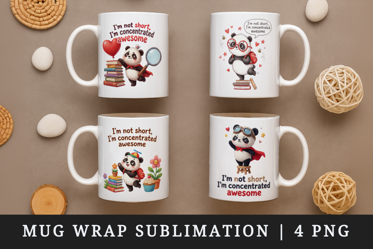 Funny Quote mug wrap printable sublimation design