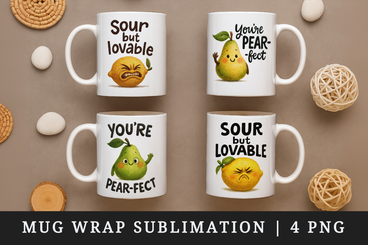 Funny Quote mug wrap printable sublimation design
