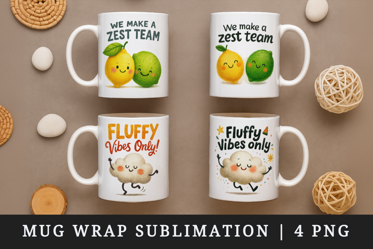Funny Quote mug wrap printable sublimation design