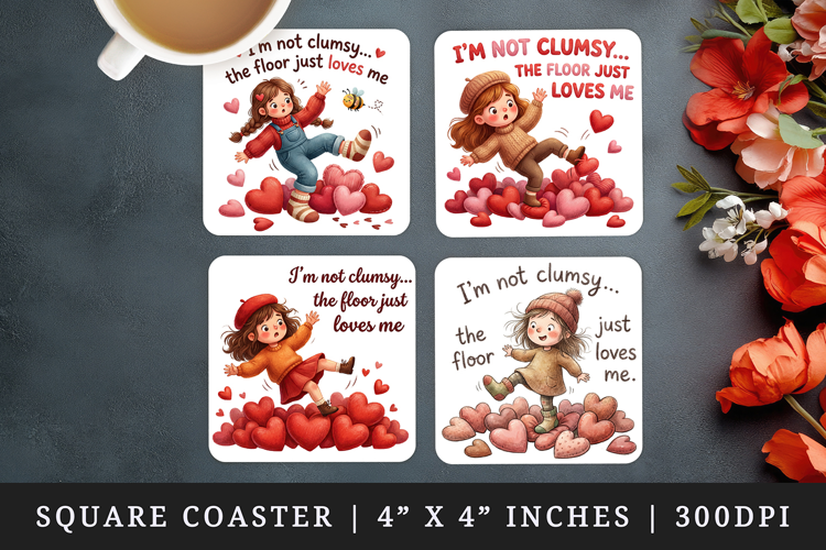 Funny Quote square coaster sublimation, coasters design
