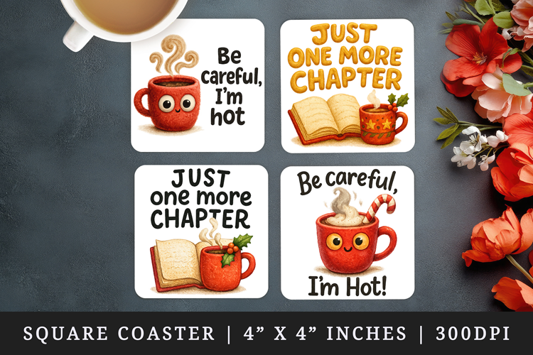 Funny Quote square coaster sublimation, coasters design