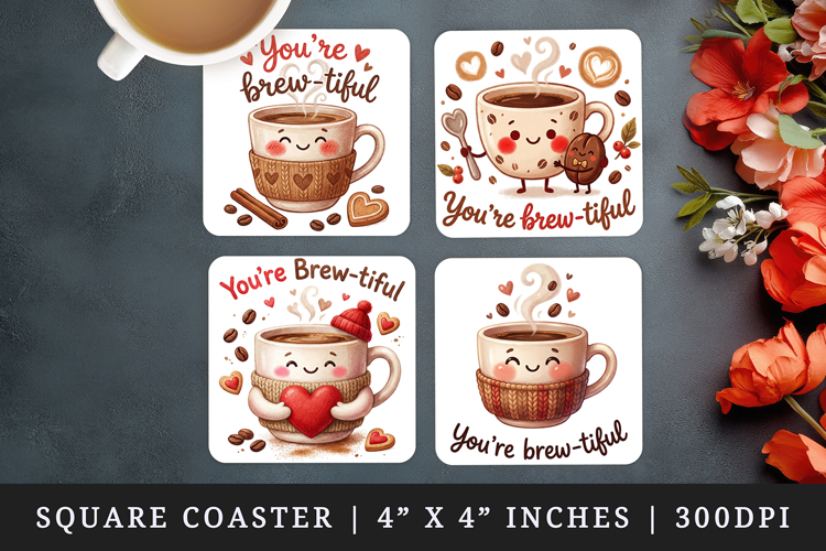 Funny Quote square coaster sublimation, coasters design