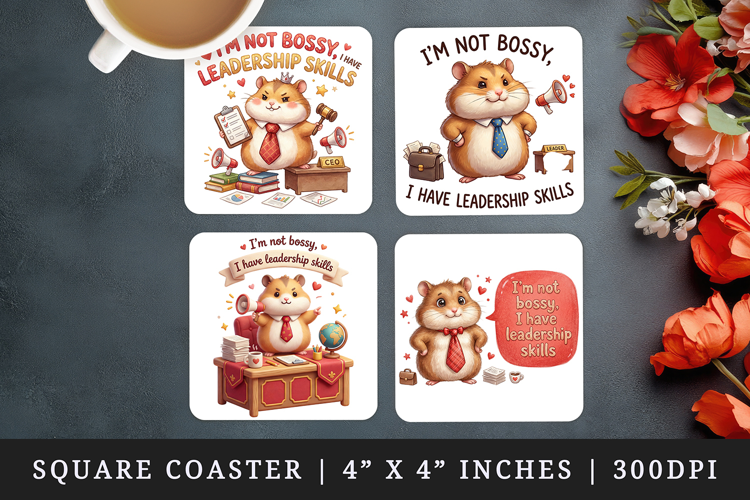 Funny Quote square coaster sublimation, coasters design