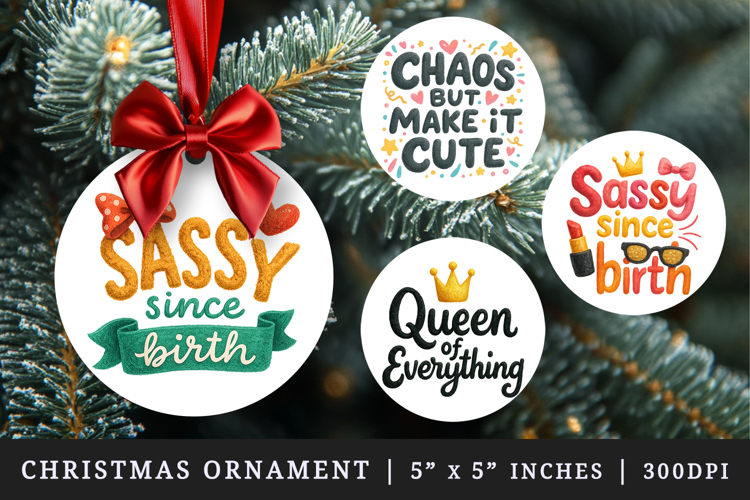 Christmas Ornament Sublimation Designs Image 6