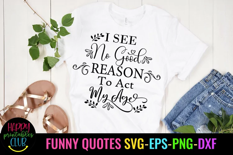 I See No Good Reason I Funny Sarcastic Quotes Cut File