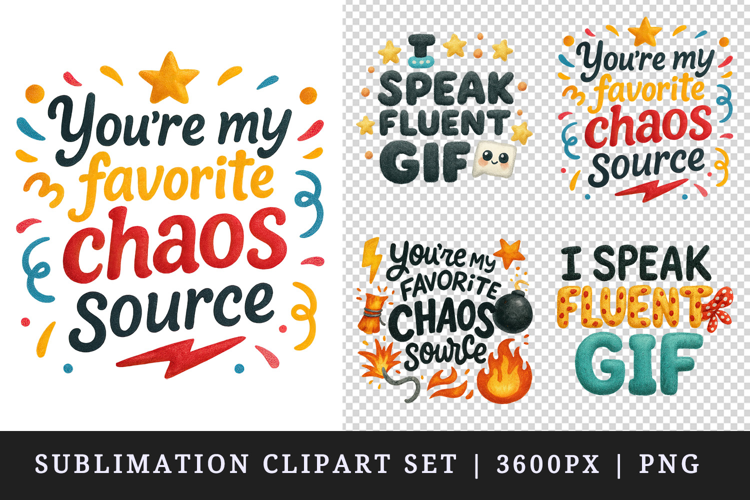 Funny Quotes clipart printable sublimation design png