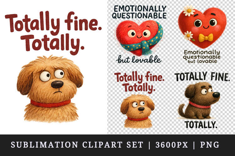 Funny Quotes clipart printable sublimation design png